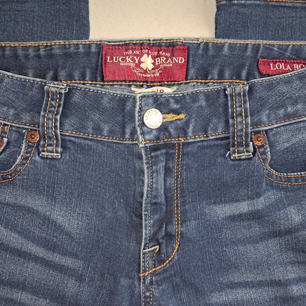 Lucky Brand Lola Boot Blue Jeans Size 6 Regular